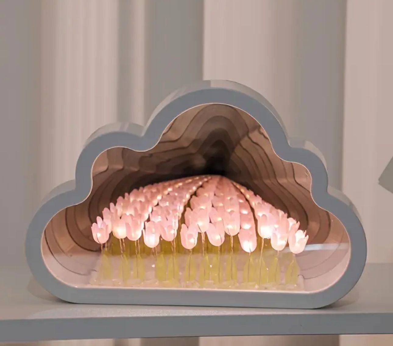 🌸 Lampara de nube tulipanes infinitos 🌸